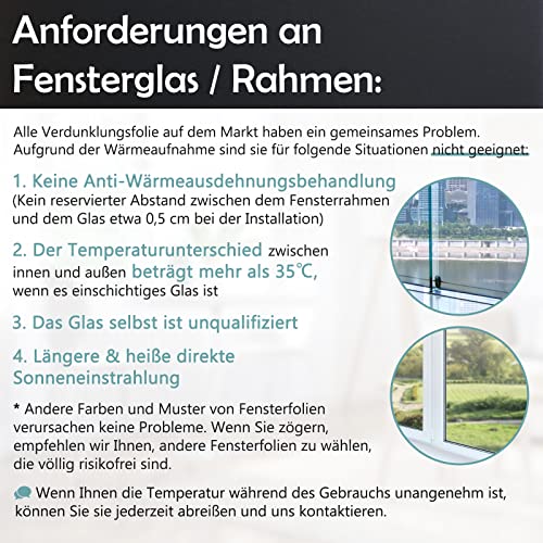 DOWELL Verdunklungsfolie für Fenster, Blickdichte Fensterfolie Schwarz 60x200cm, Tönungsfolie Verdunkelung Folie Selbstklebend Selbsthaftend Dunkel Abdunklungsfolie Lichtundurchlässig Klebefolie