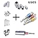 CIGOTU Impact Grade Socket Adapter/Extension Set Turns Power Drill Into High Speed Nut Driver,1/4-Inch Hex Shank to Drive for Adapters to Use with Drill Chucks, Sizes 1/4