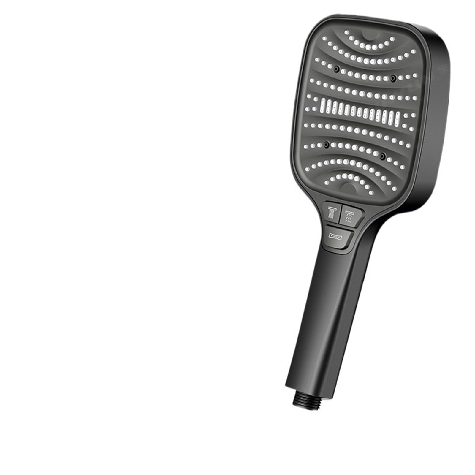 Shower Head Adjustable 8 Mode Rainfall Large Flow Showerhead High Pressure Water Saving Mixer Bathroom Accessories Suitable for Showering(Black Shower)