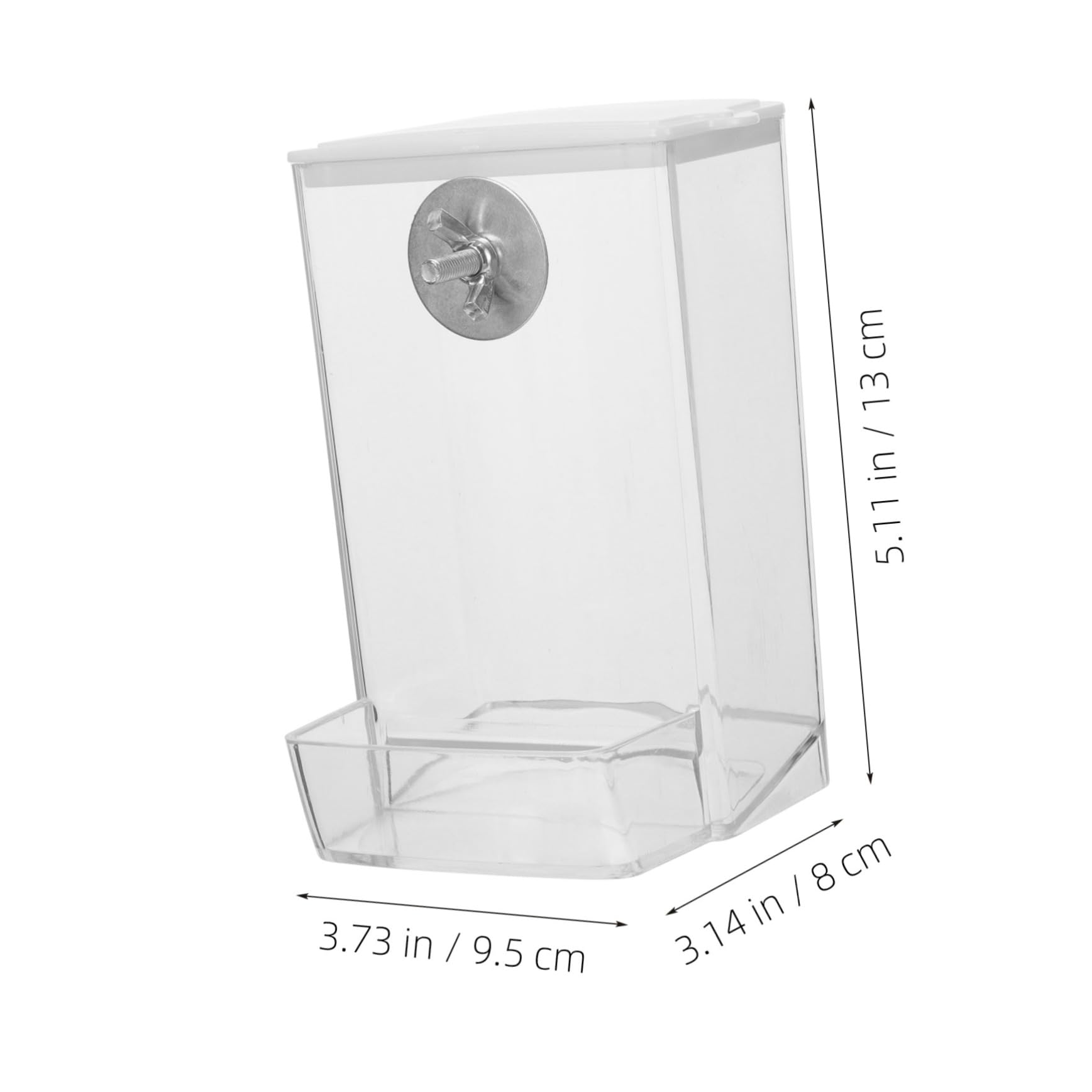 VANZACK 5pezzi Mangiatoia Per Dispenser Per Pappagalli e Canarini Facile Installare e Accessorio Per Gabbie Design e Versatile