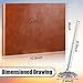 Geyee Leather Guest Book and Pen Stand Set, 10.5