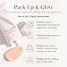 Wander Beauty Pack Up & Glow Primer with SPF 40 - 100% Mineral Sunscreen with Non-Nano Zinc Oxide + Titanium Dioxide - 4-in-1 Universal Tinted Sunscreen - Protect, Prevent, Perfect & Prime - 1.69 oz