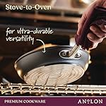 Anolon Accolade Forged Hard Anodized Nonstick Pots & Pans - Induction Cookware Set - 12 Piece - Moonstone Gray - Image 4