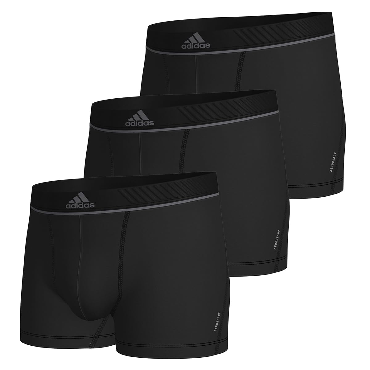 adidas Herren Trunk (3PK) -Active Micro Flex Eco Underwear, 000 Black, S (Pack of 3)
