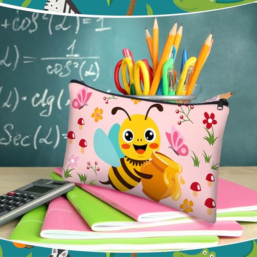 Image of Affrolling 36 Pcs Cartoon Animal Pencil Case Bulk Cute Cartoon Pencil Pouch Multicolor Canvas Pen Bag Organizer with Zipper Stationery Back to School Supplies(Adorable)