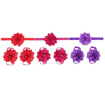 Amazon Com Juego De 3 Sandalias Con Lazos Y Pies Descalzos Para Bebe Talla Unica 1 Bebes Amazon Com Juego De 3 Sandalias Con Lazos Y Pies Descalzos Para Bebe Talla Unica 1 Bebes