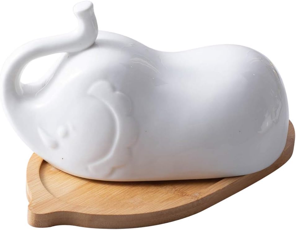 Large Butter Dish Butter Dish Ceramic Butter Holder Animal Butter Tray