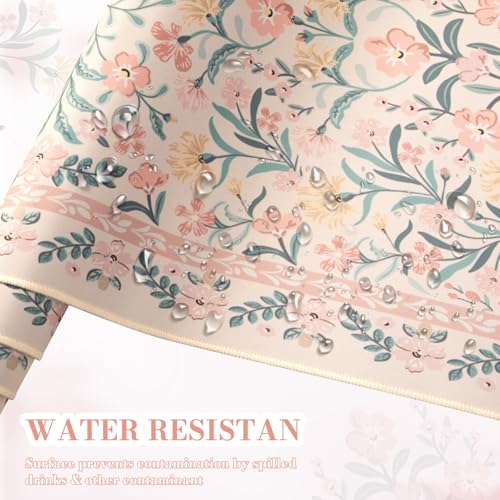 iCasso Pink Floral Desk Mat