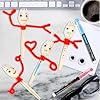 50 Set Fork Craft Kit Disposable Creativity Sporks DIY Fork Creativity Set Include Sporks Red Pipe Cleaners Self Adhesive Wiggle Googly Eyes Make Your Own Craft Kit for Party Projects #5
