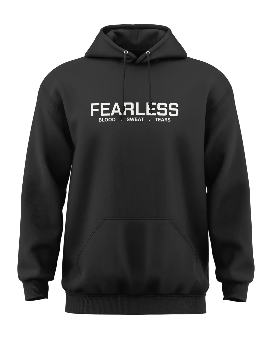 warriorworld Men’s 100% Cotton Hoodie with Fearless Motivational Print | Soft Fleece Winter Warm Hooded with Kangaroo Pocket | Stylish Regular Fit-picture-45