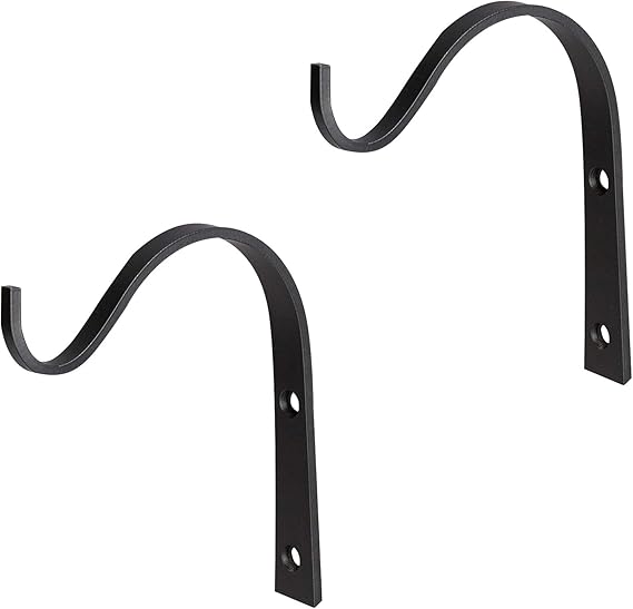 2PCS Iron Hanging Basket Bracket Wall Hanging Brackets Hanging Plant