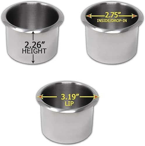 DA VINCI Lote de 10 soportes para latas de mesa de póquer de acero inoxidable, se adapta a latas de soda estándar o botellas de cerveza