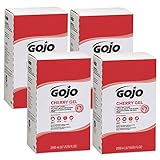 GOJO Cherry Gel Pumice Hand Cleaner, Cherry Scent, 2000 mL Refill for GOJO PRO TDX Dispenser (Pack...