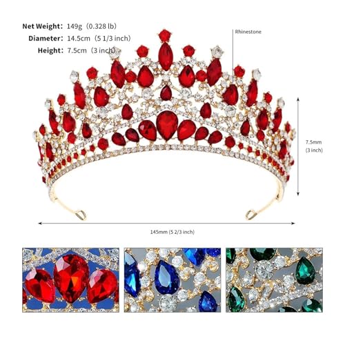 Tiara de diamantes coronas de boda multicolor tocados joyeria cabello 2