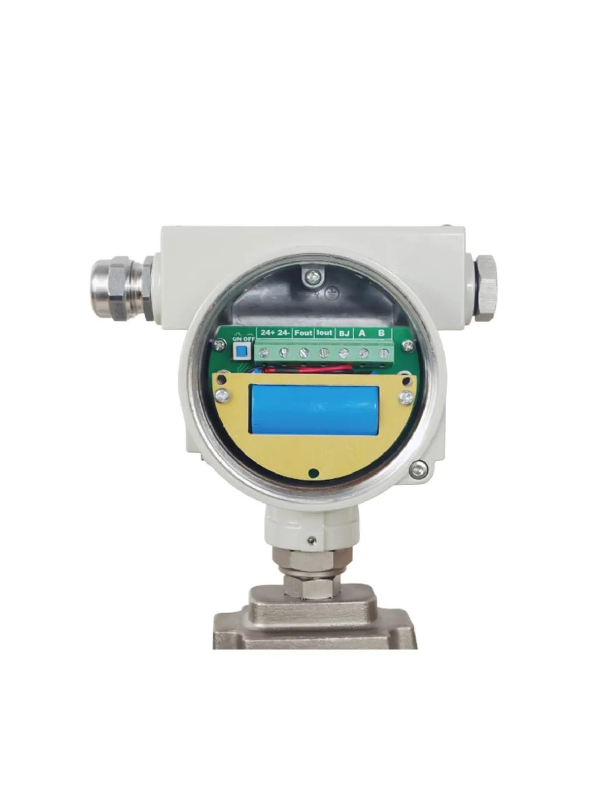 Medidor de Flujo Digital Exactitud del Acero Inoxidable DN80 DN100 de Digitaces biogás Gas Natural Metro Flujo Alta(DN80)