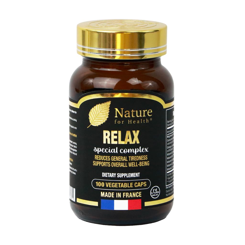 NATURE FOR HEALTH - Relax Special Complex - Dietary Supplement Supporting Well-Being - Multivitamins, Omega 3, Curcuma & Minerals - Sugar & Gluten-Free - 100 Vegetable Caps