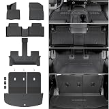 HOUCLEMIC Floor Mats for 2026 Hyundai Palisade 7/8 Seat (Only Hybrid), All Weather TPE Cargo Mat with 3rd Backrest Mat for 2026 Hyundai Palisade Hybrid Calligraphy Accessories