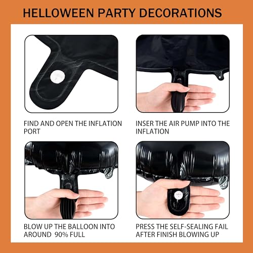 54-Piece Halloween Party Decorations Complete Foil Decor Kit - image 3