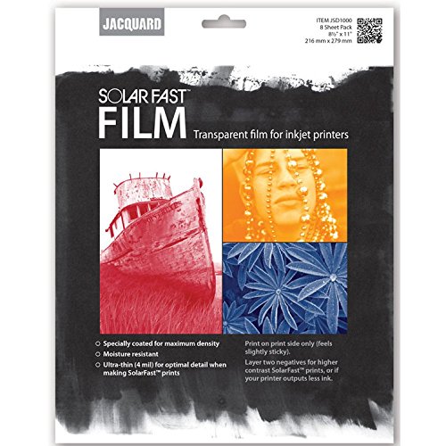 Jacquard Solarfast Dye Film 8.5 X 11 8/Pkg