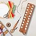Savina Embroidery Floss Organizer, 20-Hole Cross Stitch Thread Holder Storage Tool, Accessory for Cotton Thread Craft DIY Sewing Storage.