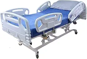 Cama Hospitalar Motorizada com Colchão D33 e Elevação do Leito até 130kg