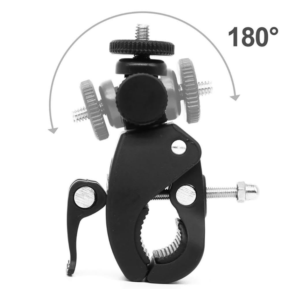 Soporte de Trípode con Abrazadera de Tornillo para Cámara Deportiva Montura de Bicicleta Compatible con Monturas Universales de Cámara