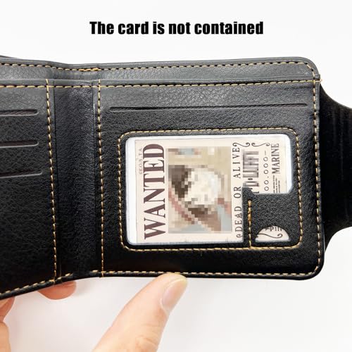 YJacuing OP Wallet - Skull Pirates Jolly Roger Anime Stylish Bifold Wallet for Men (Faux Leather)2