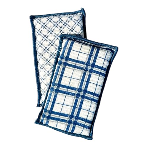 Bright Box Microfiber Estate Blue Sponges, 2ct