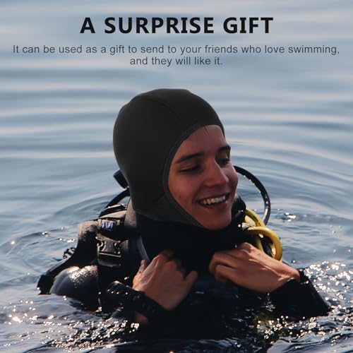 Capucha de buceo para pelo largo con neopreno ajustable Mobestech para natacion 5