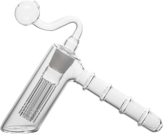 Mosi Mimi 18mm Glass Bongs Water Pipes hammer shape Arm perc percolator Smoking Bongs water pipes Small Portable Recycer Handmade Bongs Pipe