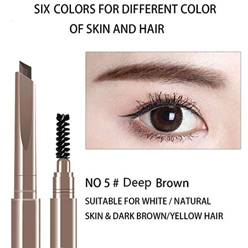AFY Long lasting and Waterproof Professional Makeup Auto Eyebrow Pencil (No.5 Deep Brown)