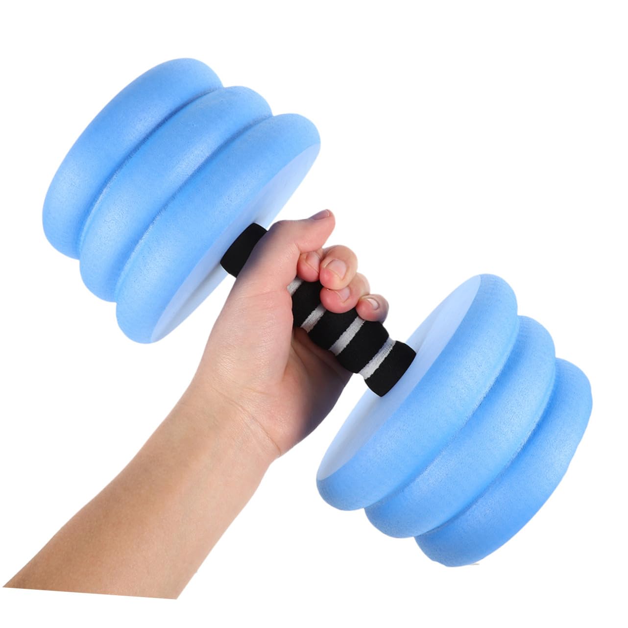 2 Pezzi Manubri Galleggianti in Schiuma Eva Manubri per Esercizi Acquatici con Design Spirale per Stabilità e Resistenza Attrezzatura Fitness Piscina Leggera e Riutilizzabile per