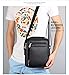 Hjkiopc Zipper Buckle Leather Messenger Bag Vintage Handle Bags for Men Ajustable Satchel Shoulder Bags Multifunction Casual Bag Temperament Fashion Handbag