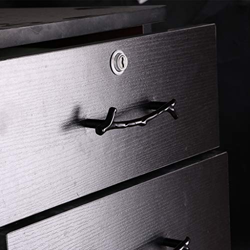 Fvstar 10Pcs Vintage Tree Twig Branch Cabinet Knobs Pulls Handles,Zinc Alloy Drawer Pull Handles,5 Inch Hole To Hole Dresser Pulls For Farmhouse Furniture Cupboard,Black #TOP5