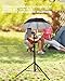 Nicoone 50CM SLR Camera Umbrella, Rainy Day Photography SLR Camera Umbrella Adjustable Rain and Sun Protection Outdoor (Black)