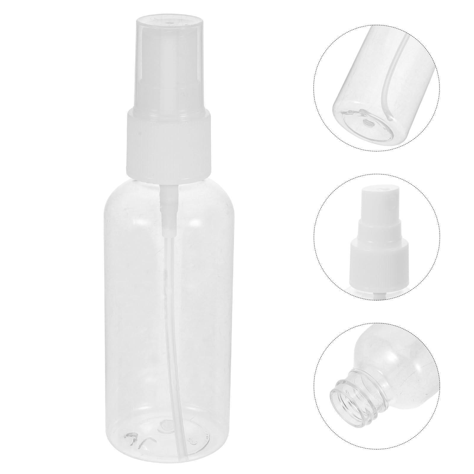 PartyKindom 100 Pezzi Flacone Spray da Viaggio Ricaricabile 60ml in Plastica Trasparente Nebulizzazione Fine, Portatile e Riutilizzabile per Profumo e Idratazione Quotidiana