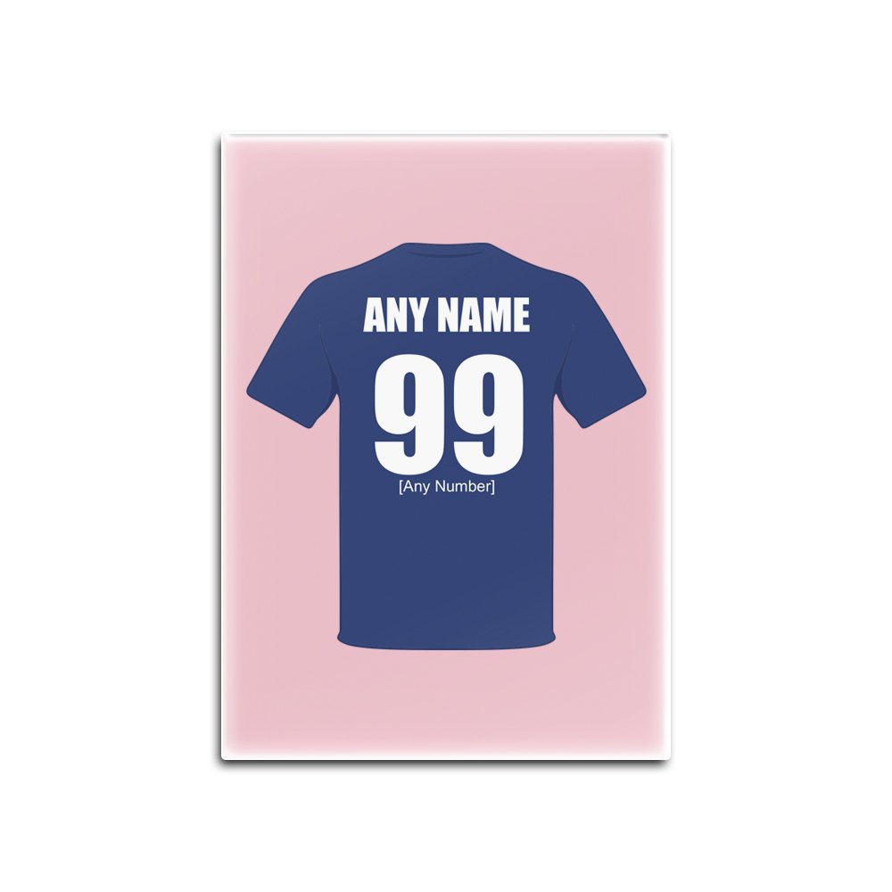 Unigift, calamita da frigorifero in vetro Millwall (tema Football Club, opzioni colorate) – qualsiasi nome/messaggio sul tuo unico – The Lions