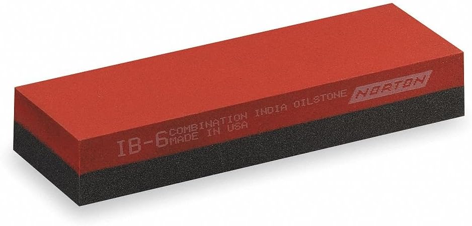 Norton Combination Grit Sharpening Stone, 8" x 2" x 1", Coarse/Fine, Silicon Carbide