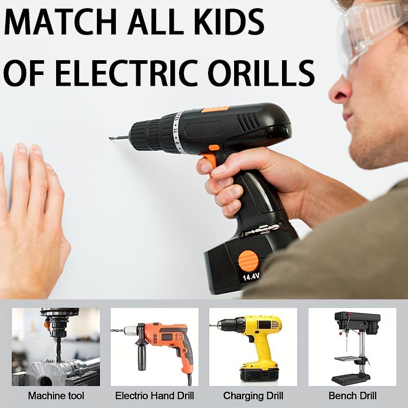 7PCS Carbide Drill Bits for Wood, Metal, and Plastic, Durable and Heat-Resistant, Ideal for DIY and Professional Use