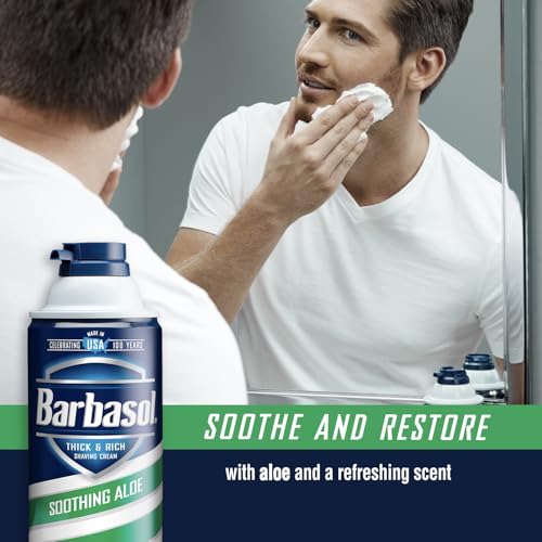 Barbasol Soothing Aloe Thick & Rich Shaving Cream 10 Oz (Pack of 12) - Image 6