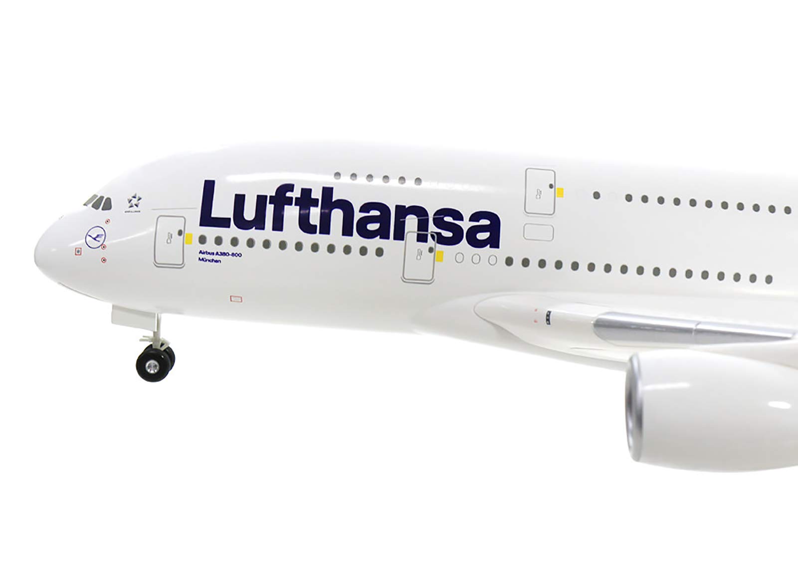 Modellino Lufthansa Airbus A380-800, scala 1:200, verniciatura Lufthansa