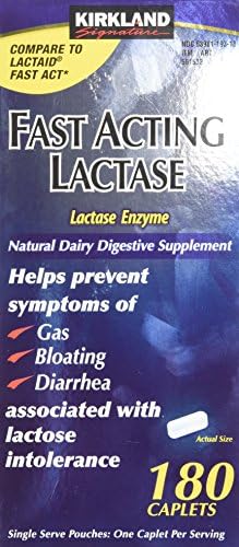 Kirkland Signature Fast Acting Lactase - 180 Caplets