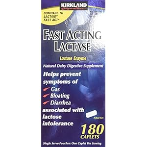 Kirkland Signature Fast Acting Lactase – 180 Caplets