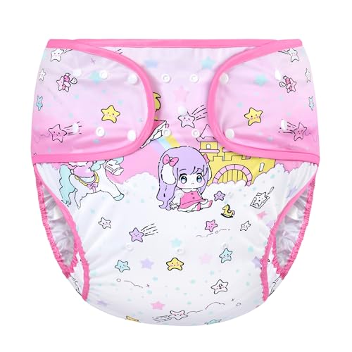 Image of Littleforbig Washable Adjustable Reusable Waterproof Cloth Adult Diaper Wrap Cover - Fairy Littles in Dreamland
