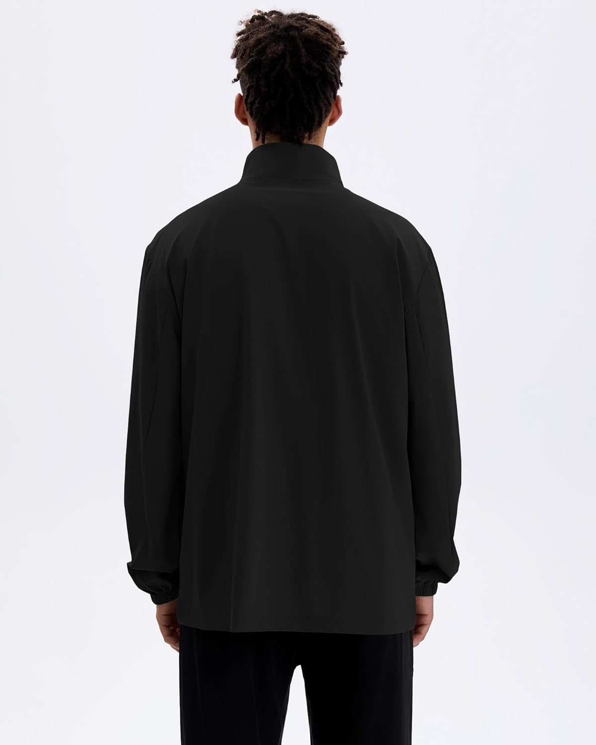 Locachy Men's UPF 50+ Sun Protection Lightweight Outdoor Full Zip Stand Collar Windproof Athletic Running Jackets - Image 4