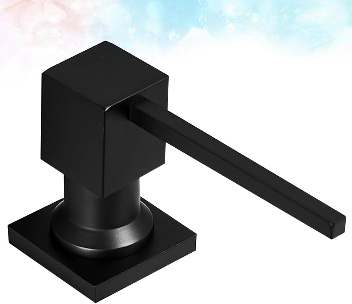 Copper Nozzle Soap Dispenser Bottle with Press Pump Refillable Hand Lotion Dispenser for Bathroom Sink Kitchen Countertop PE Bottle for Shampoo Conditioner Shower Gel Use Black