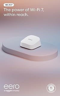 eero 7 Wi-Fi 7 Mesh Router: 2,000 sq ft Coverage, 2.5 Gbps Support, Future-Proof Home Networking