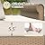 MIXPATIO Patio Furniture Set, 8 Piece Outdoor Rattan Wicker Sectional Conversation Set with 5.5" Thick Waterproof Cushions and Coffee Table for Deck Backyard