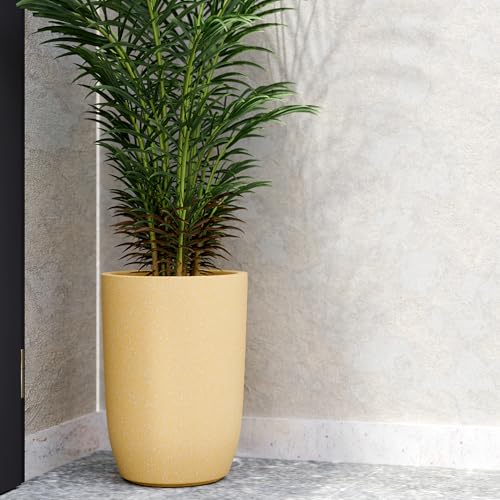 Image of YUCCABE ITALIA FOXB TPC 14 INCH Pots for Plants Highly Durable Polymers Lightweight Indoor Outdoor Plant Pots, Flower Pot Gamla Tree Planter Container Planters for Living Room, Balcony, Garden