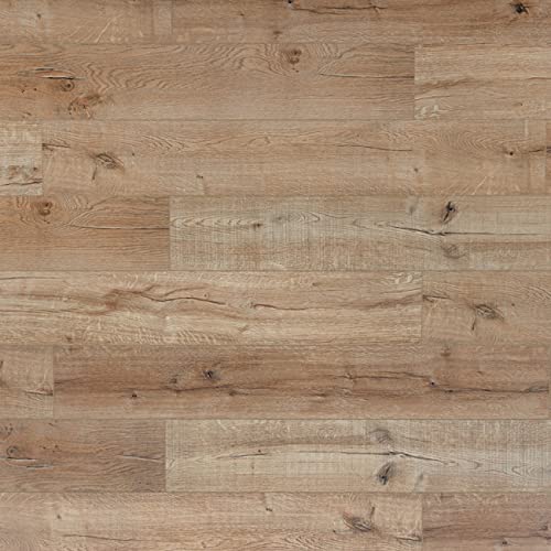 BestlaminateAdduri HD European White Oak Flooring- 5mm 20 mil Wear Layer- Underlayment Attached - Luxury SPC Vinyl Plank [Sample], Beige